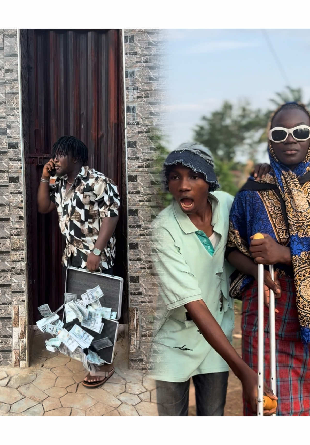 The smart beggar (part 1) #tiktokshortfilm #educatingstory #helpingothers #helphomeless 