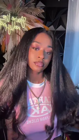 I Love Hair That Looks Like Mine✨26-inch V-part Kinky Straight Hair from @sterlyhair_shop 😍26-inch ONLY $112