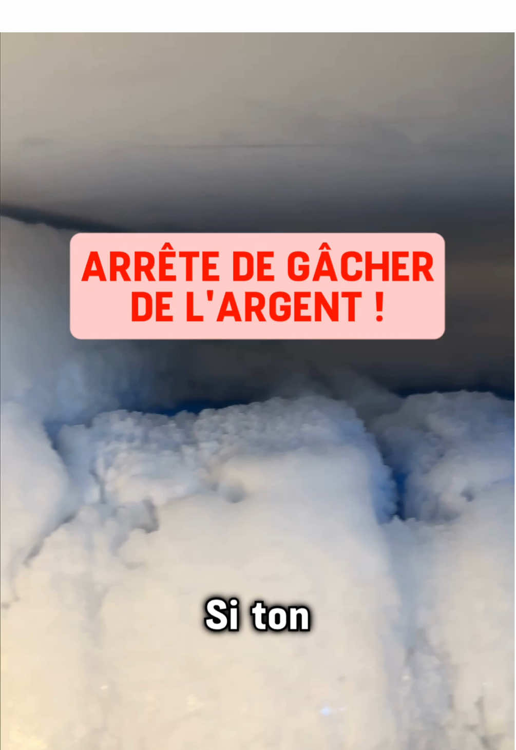 Pourquoi il faut décongeler son réfrigérateur / son congélateur ? Parce que ne pas le faire, c’est jeter de l’argent par les fenêtres ! 😱 #congélateur #freezer #gel #tuto #frigo 