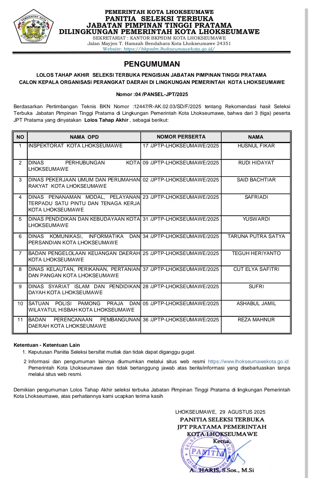 Selamat bekerja dan menunggu pelantikan oleh Walikota Lhokseumawe Dr. Sayuti Abubakar, SH., MH. #flypシ #aspostid #lhokseumawe #viral #pejabat 