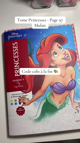 Princesses page 97 - Mulan 🪭🎎  Code colo à la fin 🎨