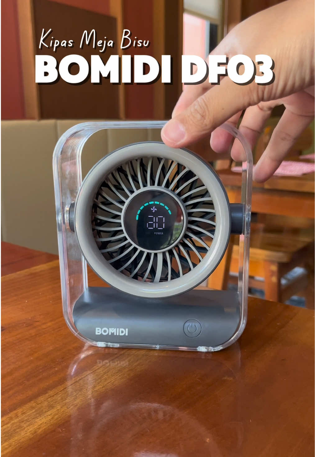 Kipas meja bisu estetik super worth it BOMIDI DF03 #kipasmeja #bomidi 