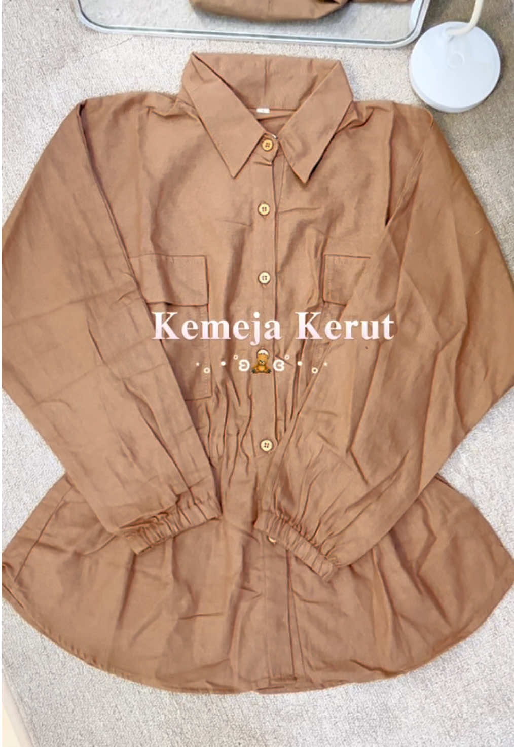 Pliss ini cakep bgt, warnanya suka🤎 #kemeja #kemejawanita #kemejakekinian #outfitideas #fyp 