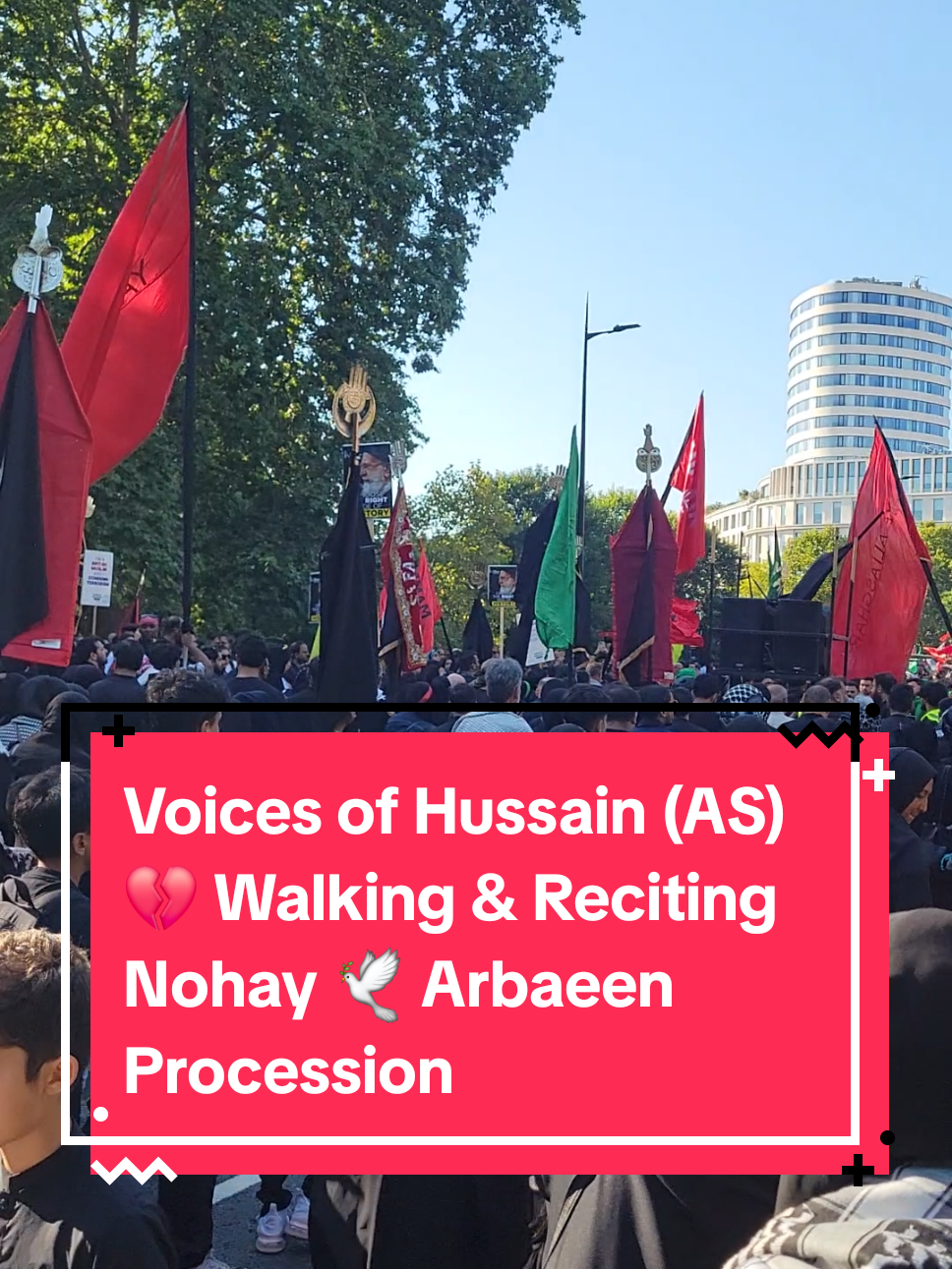 Voices of Hussain (AS) 💔 Walking & Reciting Nohay 🕊️ Arbaeen Procession #london 