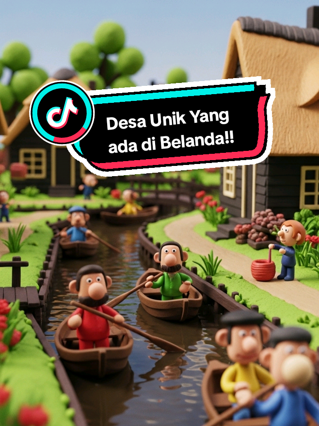 Fakta Unik: desa yang menjadikan alat transportasi nya perahu #claymotion #ehtaugak? #faktaunik 