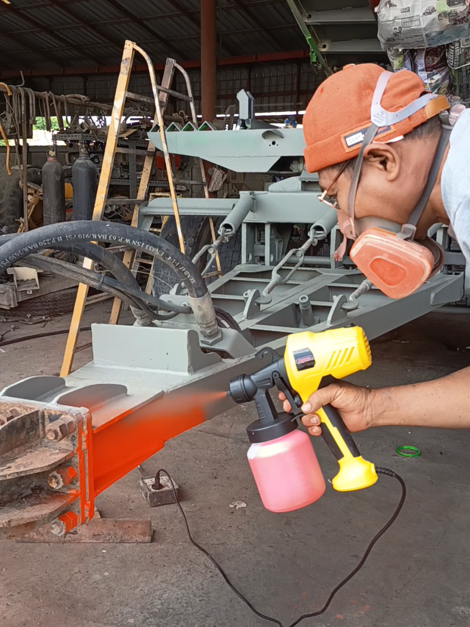 งานเสร็จไวลมแรงไม่ต้องง้อปั๊มลม#กาพ่นสีไฟฟ้า #รถพ่วงซิ่ง 