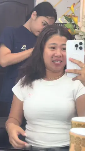 papasok kang haggard lalabas kang fresh hahhahahha thankyou again @queenroyalesalon&spa !!