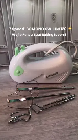 Lagi cari mixer hemat listrik tapi kuat? Ini jawabannya! 🙌 7 speed, 2 jenis pengaduk, dan hasil adonan super lembut 🍰 Mixer kecil, harga bersahabat, kualitas luar biasa. #samono #samonoindonesia #handmixer #mixer #mixermito 