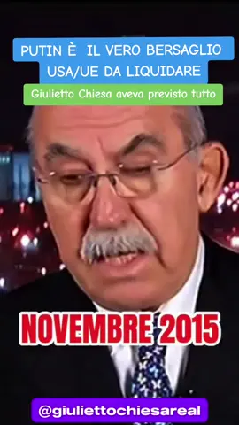 GIULIETTO CHIESA AVEVA GIÀ PREVISTO TUTTO Giulietto Chiesa grande giornalista, dicano ciò che vogliono i suoi detrattori, ha lasciato una eredità enorme nei suoi video.  In primis ha dimostrato di essere anche un grande analista e di saper leggere il quadro geopolitico, anticipando puntualmente a distanza di molti anni dalla sua scomparsa, tutte quelle che sarebbero state e sono ancora le mosse in atto dell'Occidente, dalla Ucraina a Gaza al Medio oriente, Cina e Russia incluse. E poi è un chiaro esempio di informazione libera, che non ha paura di raccontare i fatti per come sono, pur essendo screditato e additato come 