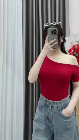 Áo thun nữ trễ vai #aothunnu #aotrevai #aokieunu #thoitrangnu #xuhuong 