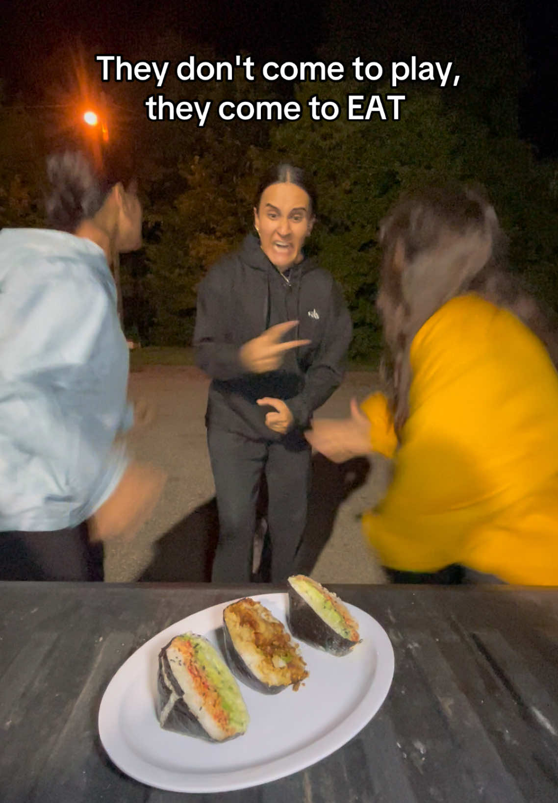 Moona's face the entire time 😂😂😂 @MOONA @needalivelife @Taaabbbyy #sisters #foodchallenge #foodtiktok #foodreview #sistersisters 