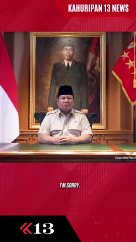 Statement by President Prabowo, August 29, 2025
