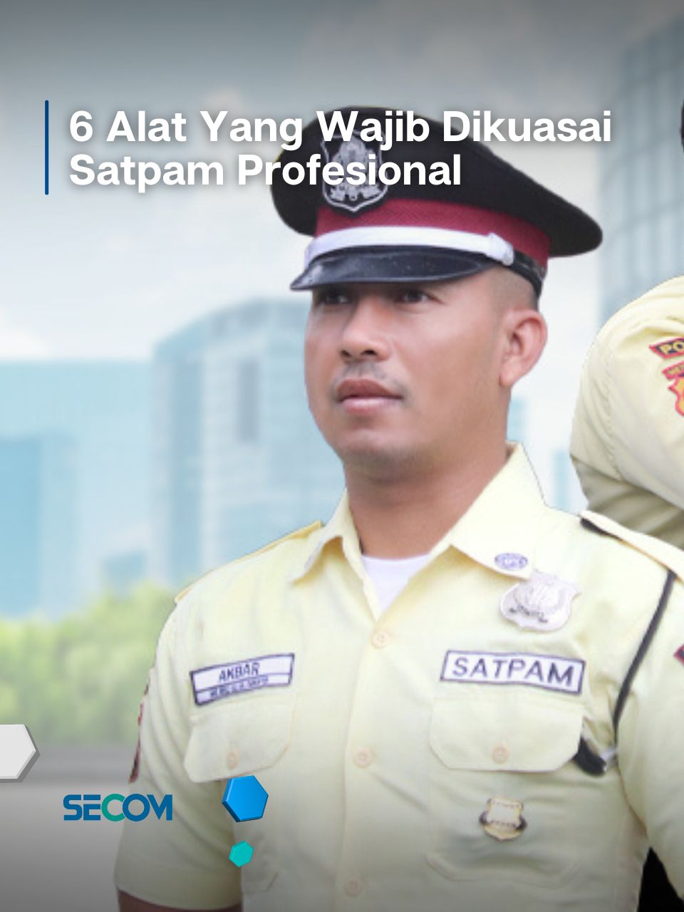Ini baru satpam profesional! Bukan cuma jaga gerbang, tapi kuasai 6 skill semua alat ini. Keamanan nomor satu! #security #secom #alarm #fyp #satpam #safety #tiktokedu