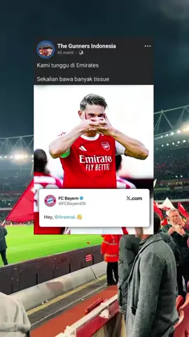 pens Arsenal PD banget bisa mengalahkan Munchen di Emirates #arsenal #bayernmünchen #uefachampionsleague #emiratesstadiumlondon #promomakangajian 