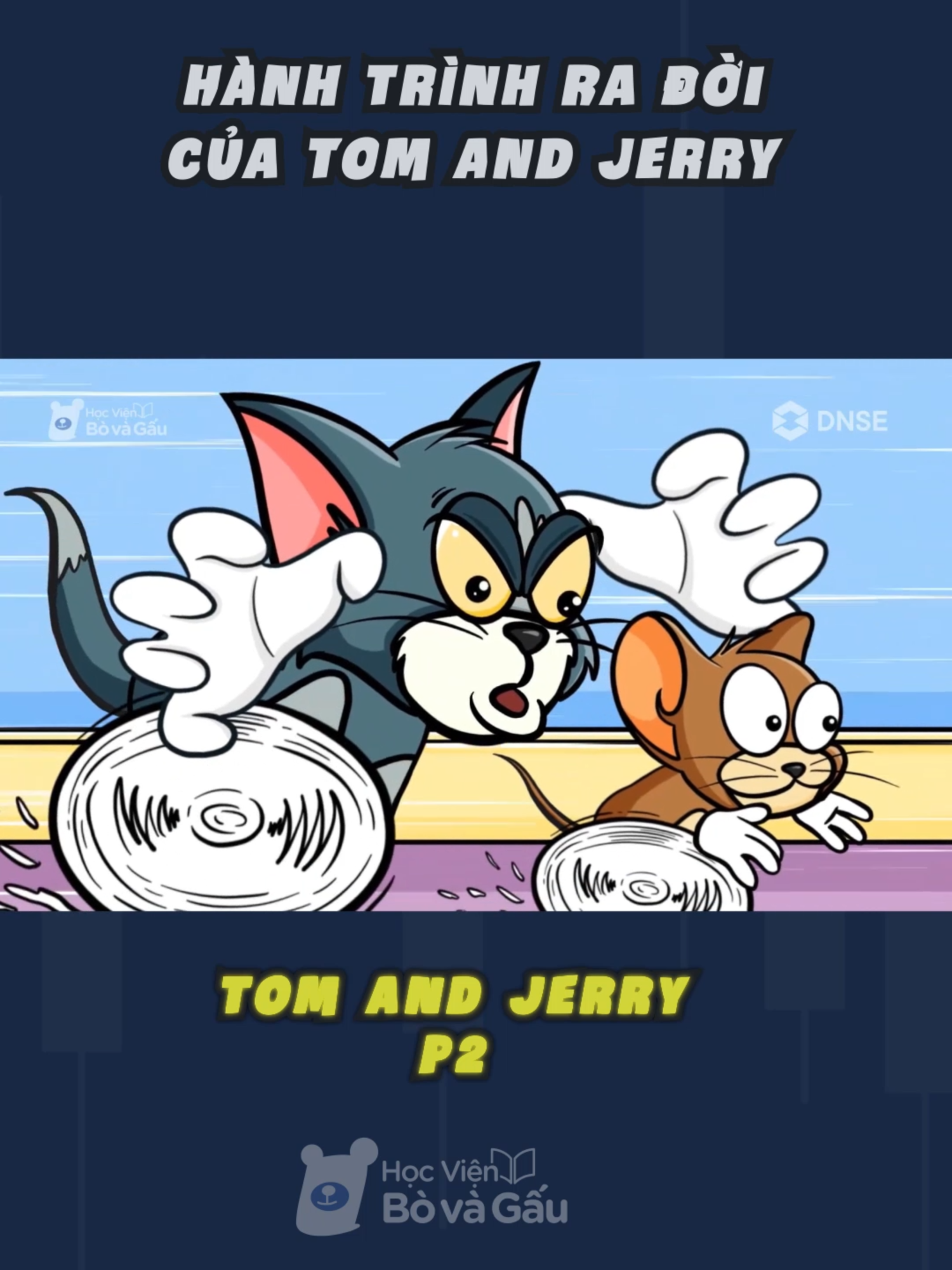 Tom and Jerry đã ra đời như thế nào??? #hocvienbovagau #tomandjerry