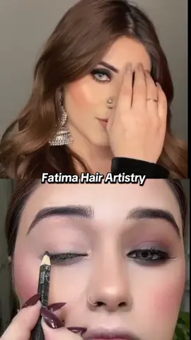 Black Brown smokey makeup #eyes #eyemakeup #howtoapplymakeup #fatimahairartistry #unfreezemyaccaunt🙏🙏🙏 