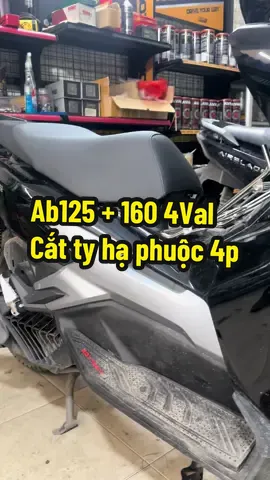 Ab125 + 160 4Val cắt ty hạ phuộc trước 4p => Đẹp dáng xe , êm ái , hạn chế sàn lắc .. bao bang ổ gà , leo lề ko kêu cụp cụp nha ae ơi 😁#DRCshop #GòVấp #Hạphuộccắtty #Ab126 #Ab160 