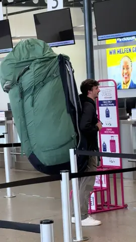 Hey @Ryanair , does this count as carry-on? ✈️ #BackpackProblems #Ryanair #Jet2YourHoliday #TravelHumor #NothingBeatsAJet2holiday 