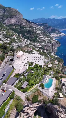 Above it all Monastero Santa Rosa Hotel ✨ #AmalfiCoast #BeInspiredByTheDolceVita  ➡️ Follow for more! Visit our website - Explore our selection of the most Exquisite Listings 🔗 Link in bio  THE HOTEL STORY  #TheHotelStory #luxuryhospitality #TheBestLuxuryHotels  