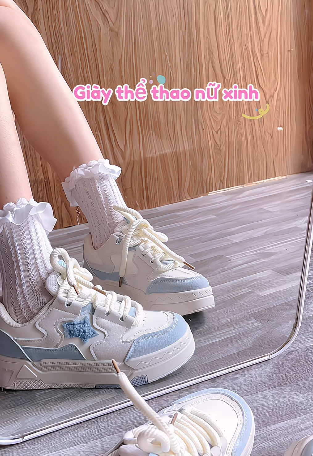 Giày thể thao nữ xinhh iu quá nè mấy bà ^^ đi tôn chân lắm á 🌸🌸🌸 #giaythethaonu #giaynuxinh #giaysneaker #giaynu #giaynuthoitrang 