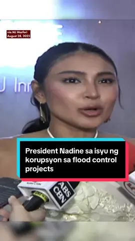 LOUDER, PRESIDENT NADINE! Naglabas ng kanyang sentimyento ang aktres na si Nadine Lustre kaugnay ng isyu ng korupsyon na lumulutang sa flood control projects. | via @MJ Marfori|CelebrityInterviews For latest stories, visit us at www.news5.com.ph