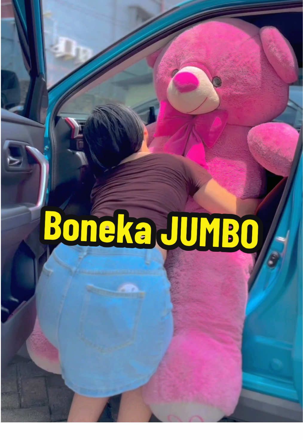 Beruntungnya aku dikasih hadiah boneka JUMBO #bonekaberuang #bonekateddybear #bonekamurah #bonekaviral #bonekajumbo 