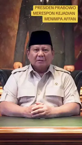 Preaiden Prabowo memastikan keluarga Affan di tanggung, dan Pelaku di tindak tegas #presidenprabowo #dpr #ojolditabrak #affan 