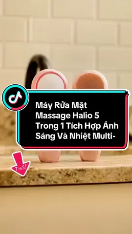 Máy Rửa Mặt Massage Halio 5 Trong 1 Tích Hợp Ánh Sáng Và Nhiệt Multi #xuhuong #maymassagemat #halio #mayruamatmassagemat #tienichcuocsong 