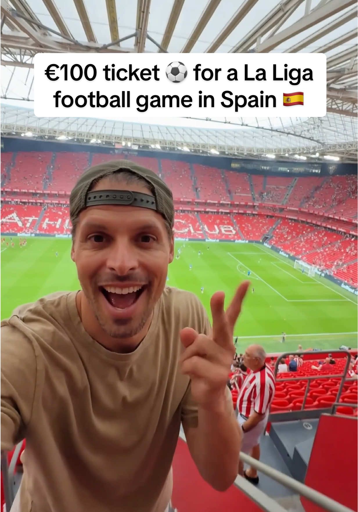 My first time in the Basque Country so I had to visit a La Liga game of Athletic Club de Bilbao! I bought a ticket for €100 at the stadium about eight hours before the La Liga football game. Tickets for tourists are not cheap because you can choose between a €80 ticket and a €100 ticket there are no cheaper ones available. Visiting a football game of Arhletic de Bilbao in the fantastic San Mames stadium is one of the best things to do when you visit Bilbao in Spain . I must say the quality of the game was absolutely terrible and I expected way better football, especially from the home side. Rayo Vallecano wasn't doing so bad, Athletic Club can be lucky they got rewarded a controversial penalty. But I was not complaining because I wanted the home team to win of course, I wanted to taste the atmosphere of the San Mames Stadium. When visiting a game of Athletic de Bilbao, you must come to the stadium early. I recommend to go to the stadium about two hours in advance because it’s well worth tasting the atmosphere outside and around San Mames. If you are into having a drink, then do not go into the stadium early because inside the stadium they do not sell any drinks. That is also why everyone only comes 10 minutes before the game and the outside ambience is just as fantastic as inside the stadium.  all in all, I have an amazing experience. Athletic Club is part of the Basque Country and well worth a visit! Love football ❤️⚽️  #football  #bilbao