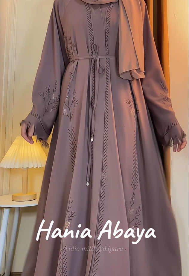 hania abaya warna mocca ga kalah cantik 😍😀 #abaya #abayagirls #abayastyle #abayafashion 