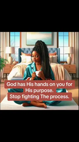 God has His hands on you for His purpose. Stop fighting the process, trust Him through  #GodHasYou #TrustTheProcess #GodsPlan #FaithWalk    #ChristianTikTok 