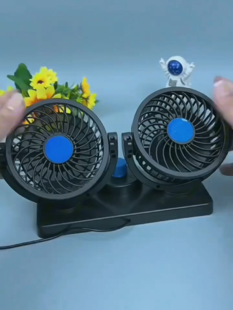 Double-head high-wind 12V24V car fan,parehong mga kotse at trak ay maaaringmagamit#tagahanga #Tagahangangkotse #Onboarddualheadfan #USBsnapondoubleendedfan #Mga SupplyngKotse#Magkaroonngkotsenadapatmagkaroon 