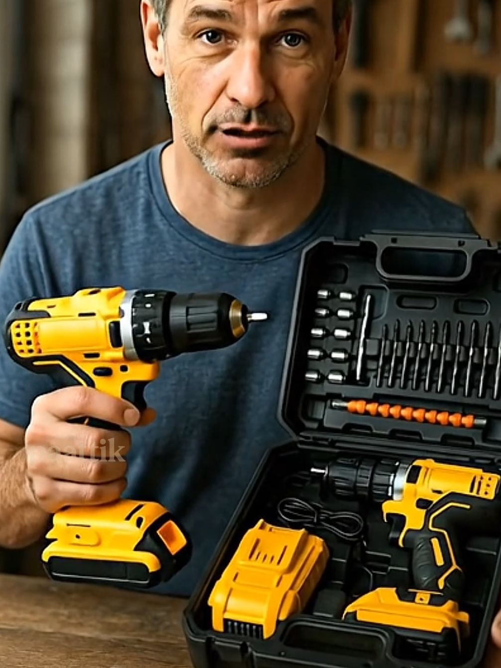 parafusadeira 48 volts com 2 baterias e com maleta completa