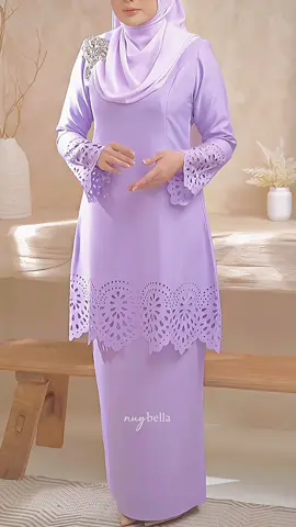 Cantiknya baju kurung riau scallop kod lilac ni 😍 #kurungriau #kurungcantik #kurungviral #bajukurung #fyp 