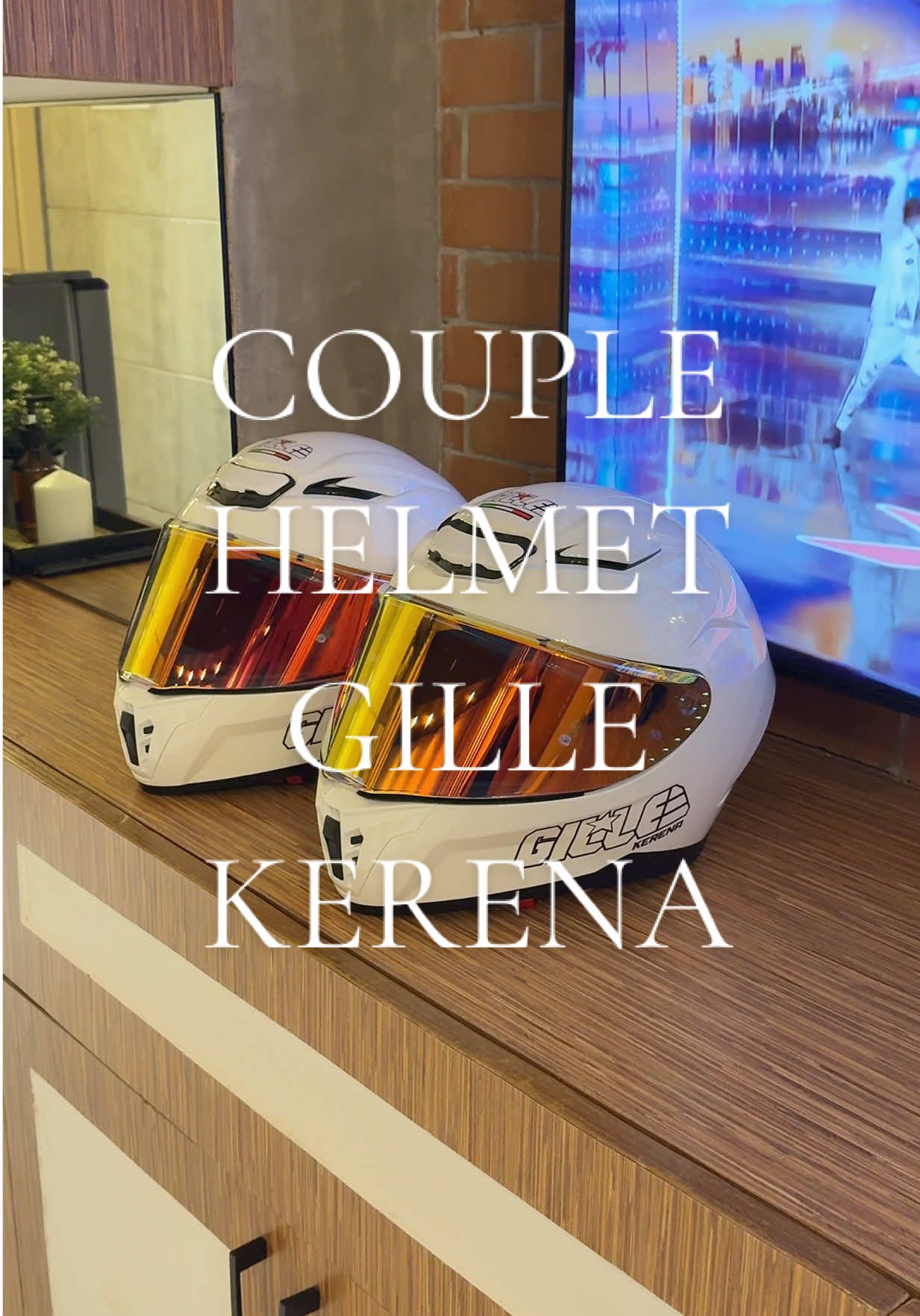 Couple helmets for our couple adventures ✨ @Gille Helmets PH 🪖#gillehelmetph #gillekerena #couplehelmet #helmet  #fyp 