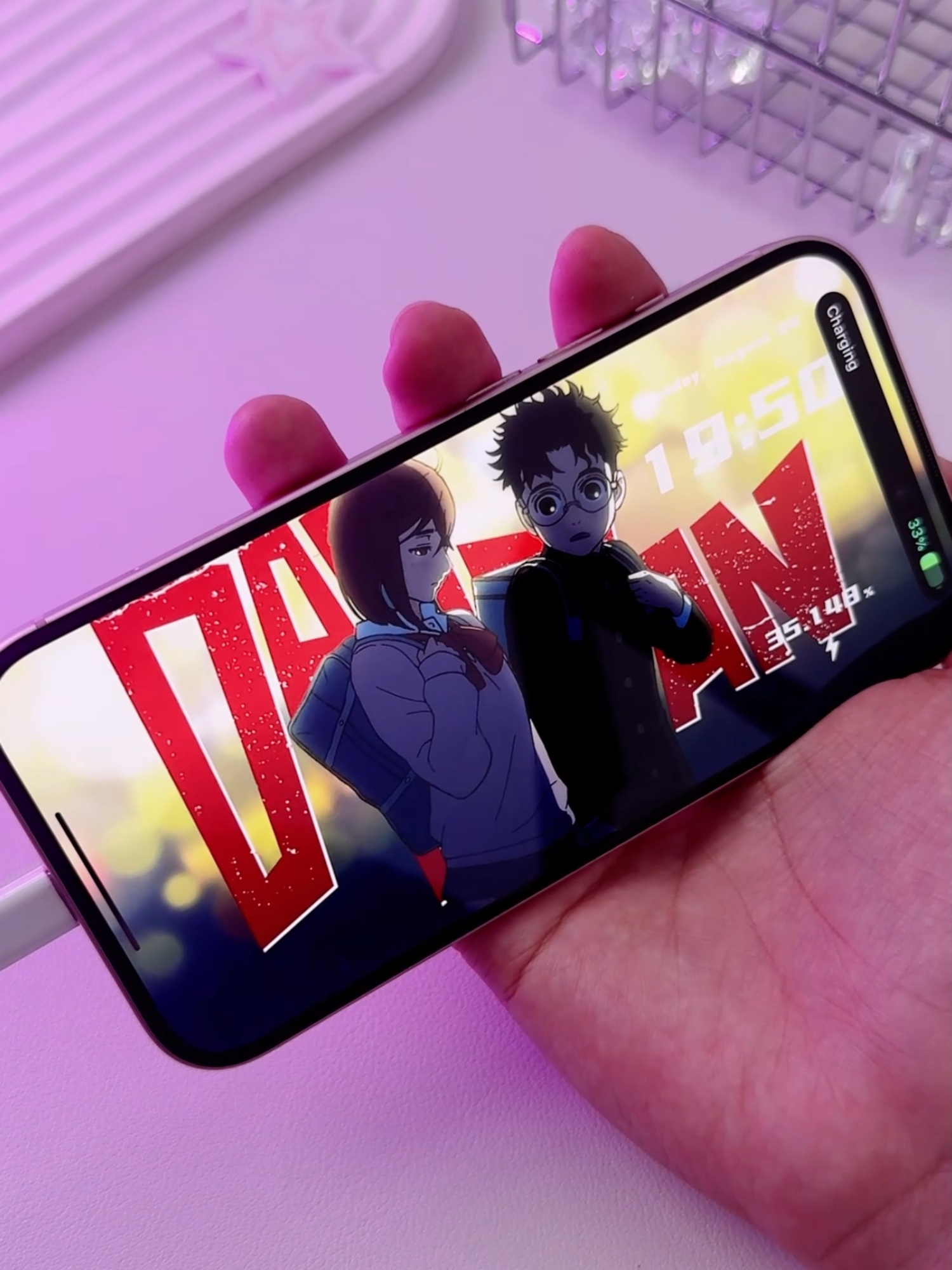 me and that boy are dun da dun—Charging Animation & Customized Live wallpaper Tutorial to upgrade your phone #dandadan #dandadanedit #anime #animetiktok #charginganimation #lockscreen #wallpaper #wallpapers #customized #tutorial #trending #viral #music #blowthisup #fyp