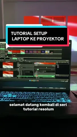 Membalas @Arkesh  yang tanya” untuk setup laptop dan proyektor nih ges 🤙🏻 #videomapping #resolumearena #mappingproyektor #videomappingproyektor #resolume 