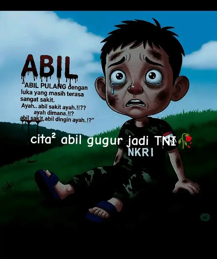 #abil adalah ank yang pulang membawa luka namu ia tetap kuat🥀🙁#fypシ゚ #rip abil🥀