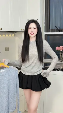 Áo thun đính hoa cổ tay , áo thun nữ dài tay #champhanreview #áo 