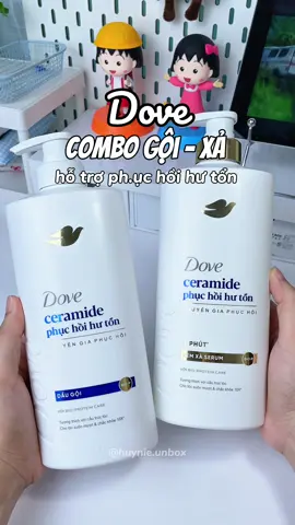 Combo dầu gội xả Dove thay đổi giao diện mới toanh luôn á #dove #daugoixa #chamsoctoc #huynieunbox #viral 