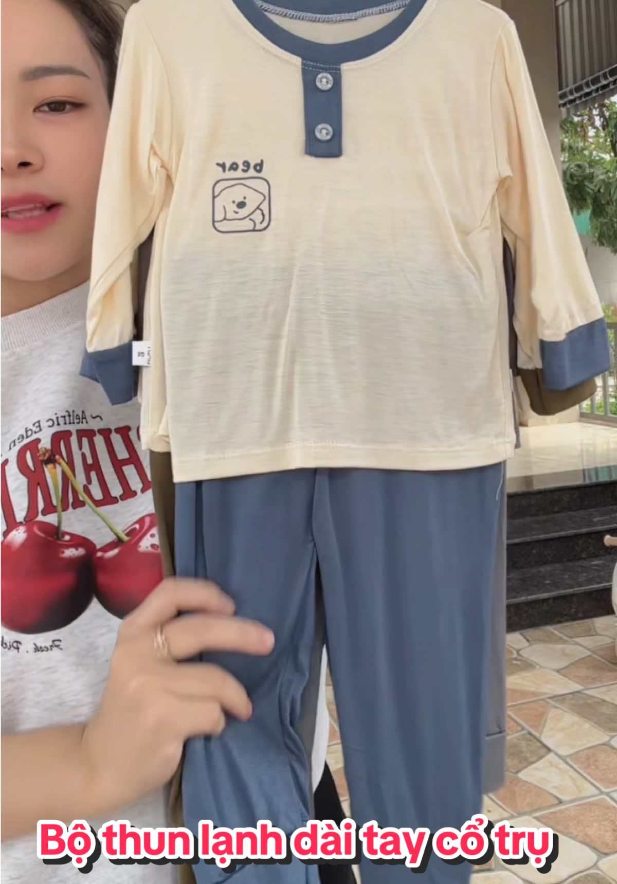 Bộ thun lạnh dài tay bé gái bé trai #mebekin #bodaitaychobe #bothudongchobe #bothunlanhchobe #quanaotreem 