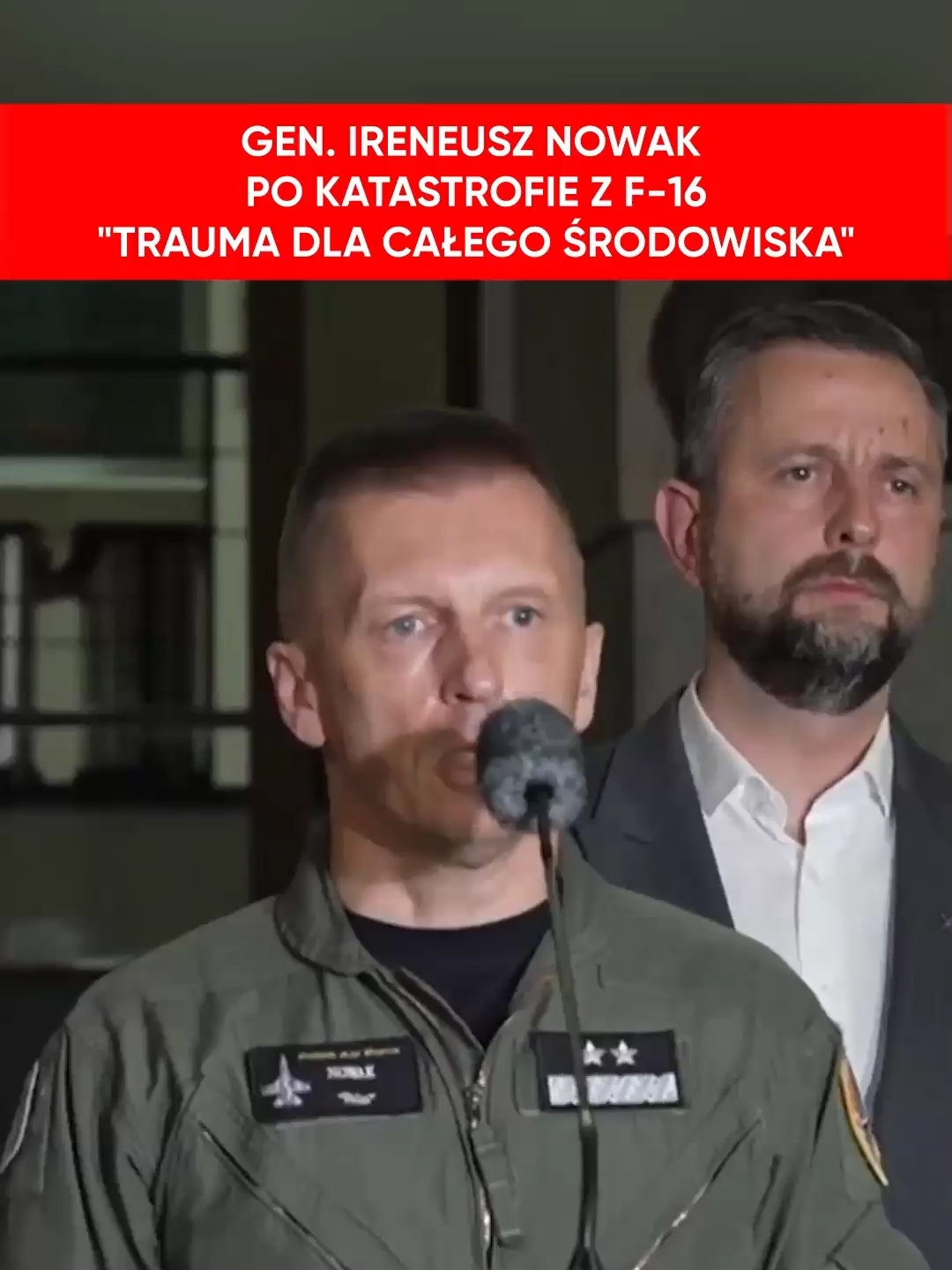Inspektor Sił Powietrznych gen. Ireneusz Nowak zabrał głos po katastrofie F-16 #f16 #samolot #lotnictwo #polska #wp #generał #airshow #radom #pilot #wojskopolskie #tragedia #wypadek