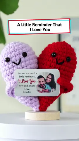 Turned our favorite photo into a huggable doll crochet surprise, because love is all in the tiny details 🧶❤️ #wanderprints #personalized #gifts #giftforcouple #couplegoals
