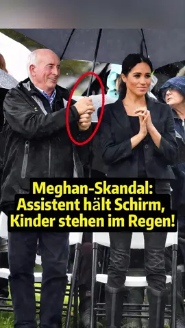 Meghan-Skandal: Assistent hält Schirm, Kinder stehen im Regen!#celebrity #royal #meghanmarkle #harry 