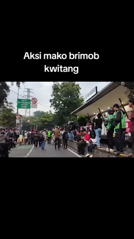 Terkini kwitang aksi demo ojol mako brimob #kwitang #makobrimob #2025 