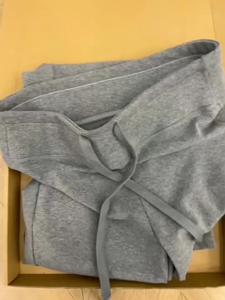 Gray Straight-Leg Sweatpants for Women Summer 2025 New High-Waisted Draped Spring and Autumn Petite Casual Wide-Leg Sweatpants [COD] 