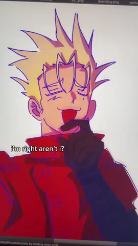 wolfwood on his period  . . . . . . #vashthestampede #merylstryfe #millythompson #wolfwood #period 