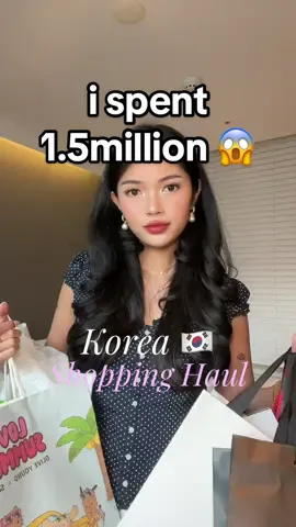 I spent 1.5 million in Korea?!!! 😱🇰🇷 #shoppinghaul 