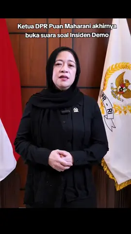 yang ditunggu-tunggu akhirnya muncul.. Puan Maharani minta maaf atas insiden meninggalnya Affan Kurniawan dalam Demo 28 agustus 2025 #puanmaharani #ojol #dpr #bodohnyaaku fyp 