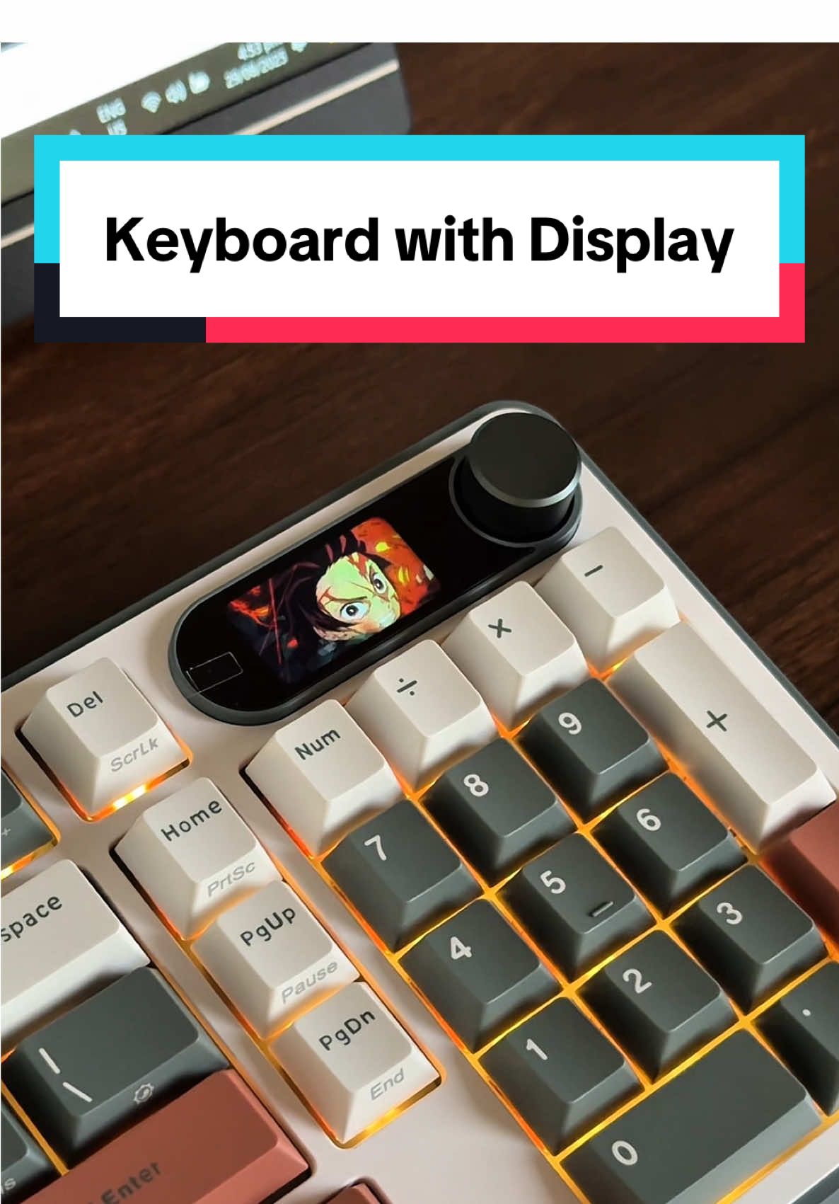 Keyboard with Display #keyboardasmr #keyboard #keyboardgaming 